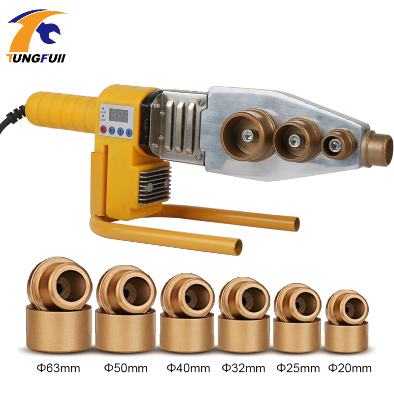 220V 800W Φ 20-63mm ống nhựa thợ hàn ppr máy hàn ống nước thợ hàn để sưởi ấm PPR hiển thị kỹ thuật số