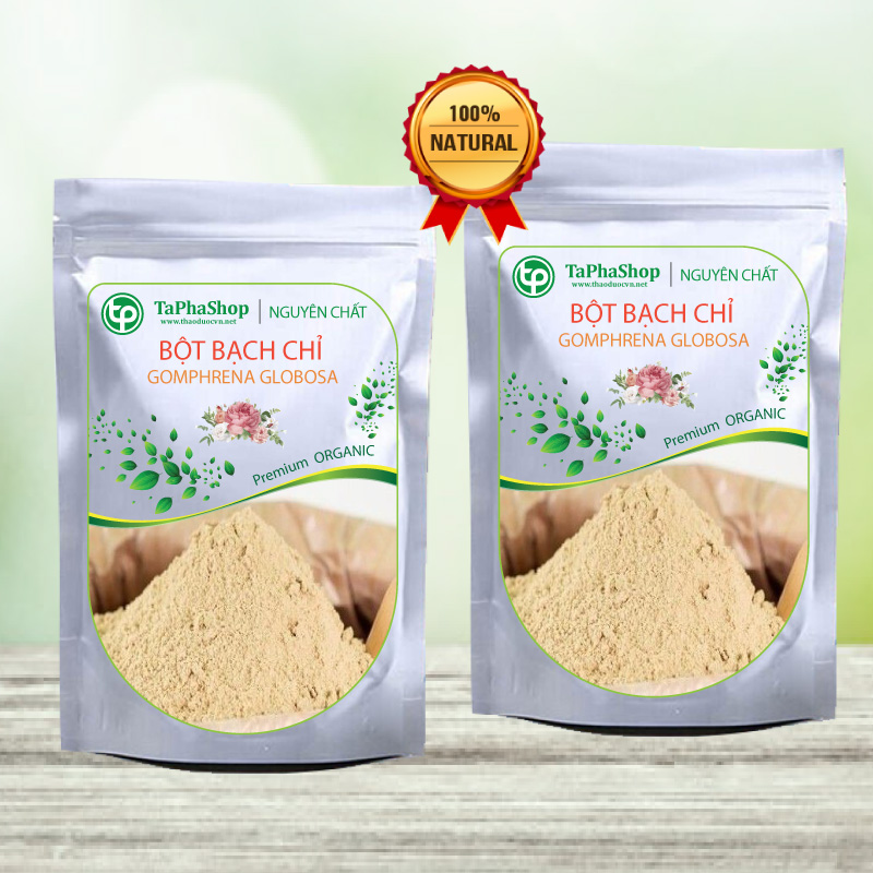 Bột bạch chỉ nguyên chất 100g - Thảo Dược Tấn Phát