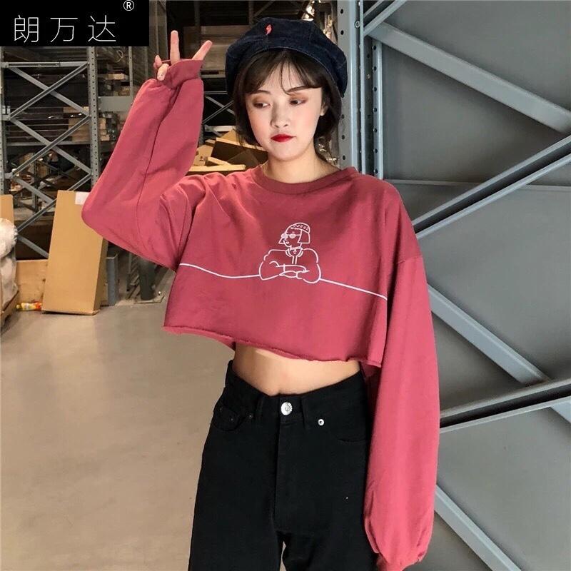 Áo croptop in nữ -tss