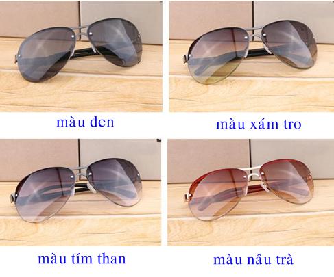 [HCM]Kính nam thời trang bằng kim loại chống tia cực tím