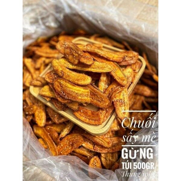 Chuối Sấy Mè Gừng.