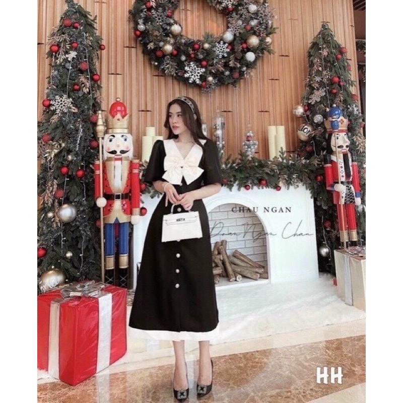 Đầm nơ tiểu thư #bigsize 60-90kg