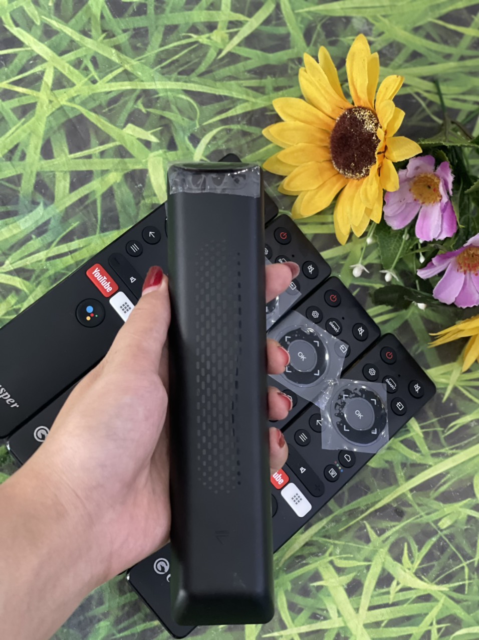 Remote tivi Casper giọng nói phím youtube ( bảo hành- tặng pin)