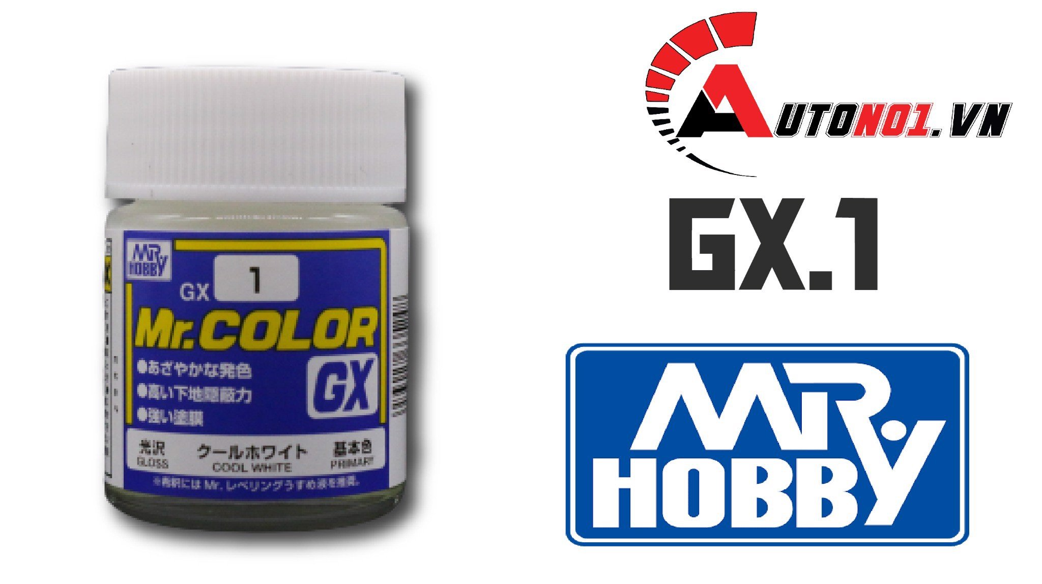 Lacquer ( GX1 ~ GX6 ) màu cơ bản - sơn mô hình 18ml Mr.hobby-Mr.Color