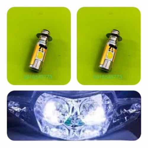 Bộ 2 bóng led cho xe wave 2 bóng siêu sáng