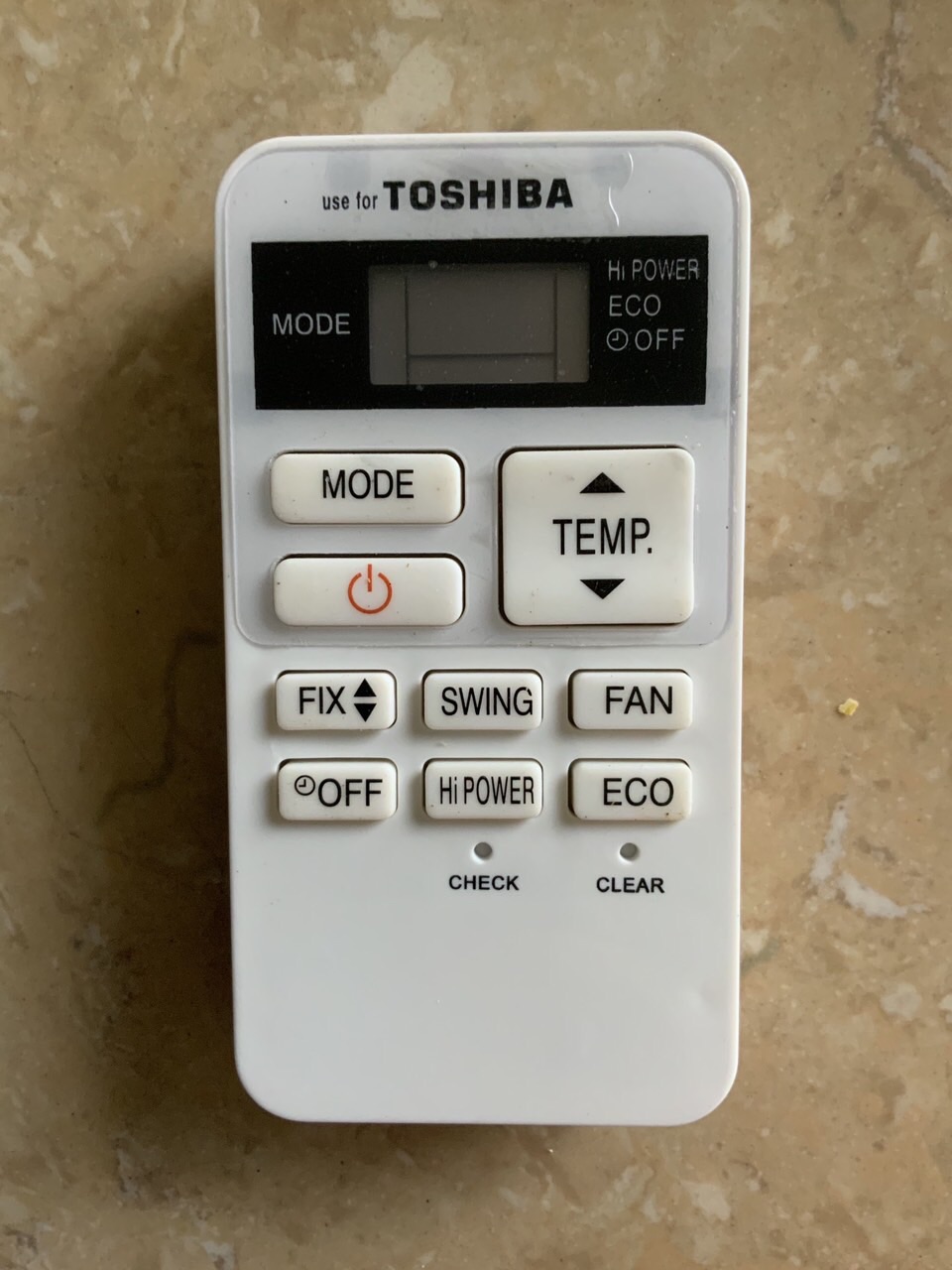 Điều khiển điều hoà Toshiba (mẫu 4)