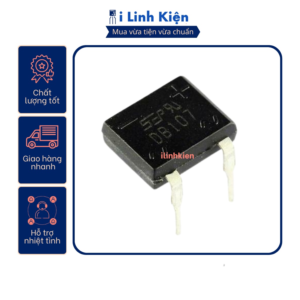 DB107 Diode cầu 1A 1000V DIP-4