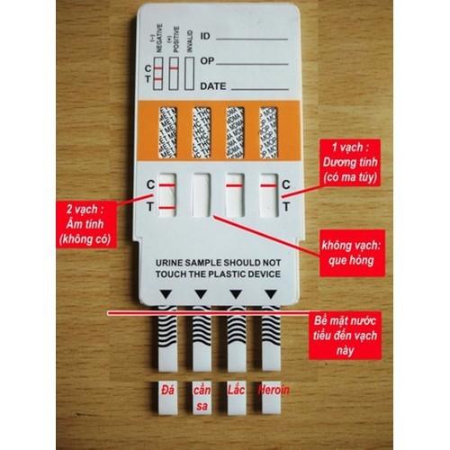 Que thử ma túy tổng hợp - Que thử ma túy đá -4 chân