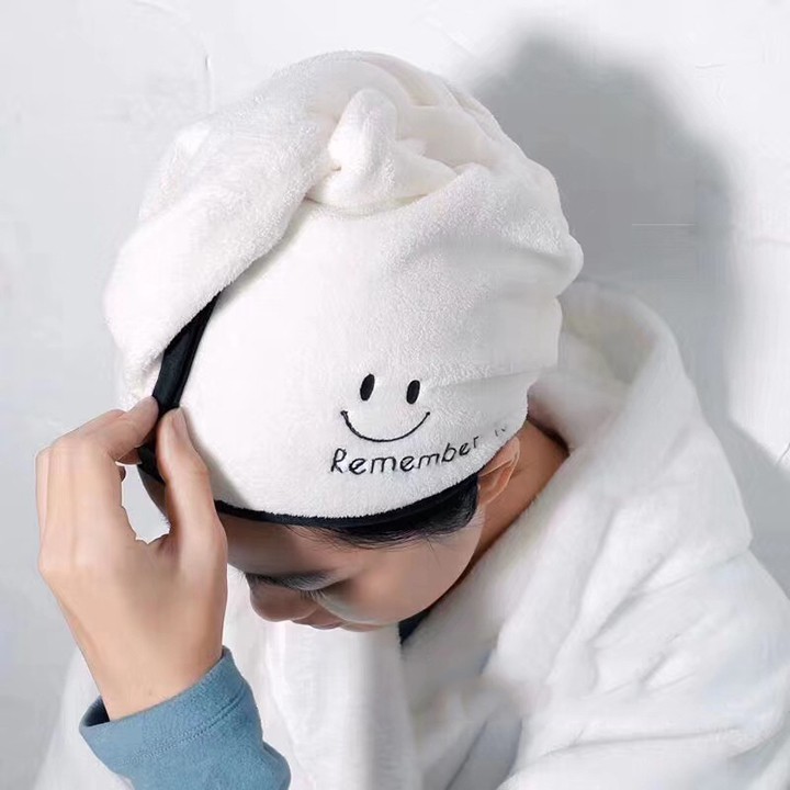 Khăn quấn tóc ủ tóc lau khô thần thánh- Mũ tắm trùm đầu làm khô tóc cực nhanh- khăn lau đầu siêu hút nước ( ngẫu nhiên)