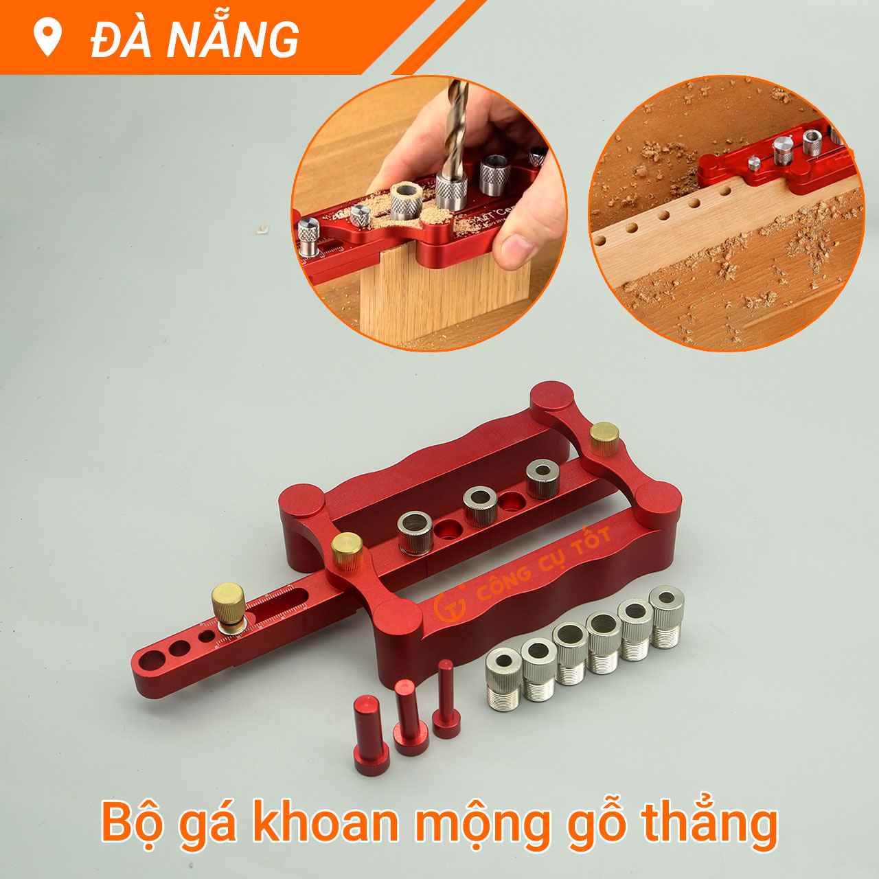 Bộ cữ định vị mũi khoan thẳng 17-60mm