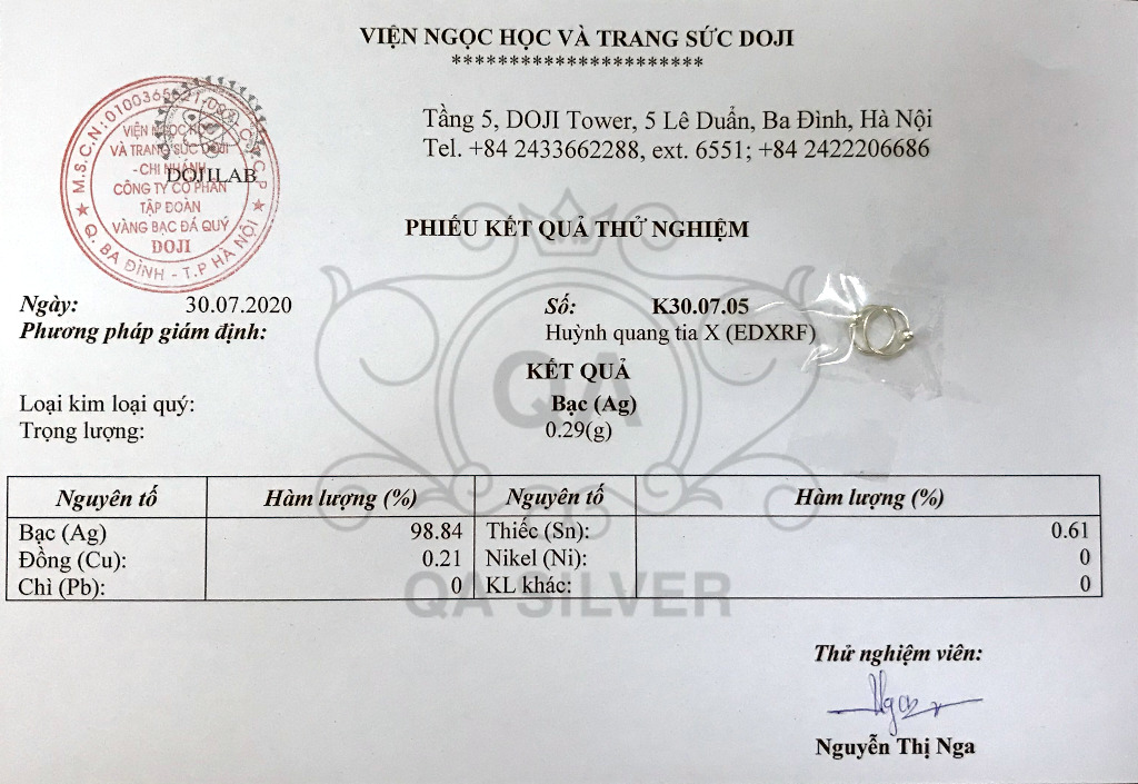 Khuyên tai bạc 925 bi tròn vòng khoen mũi môi bông nam nữ S925 MINIMAL QA SILVER Earrings EA190910