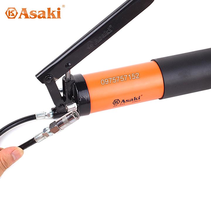 Bơm mỡ  cao cáp 500cc Asaki, chuyên dùng cho thợ (Không bị e mỡ khi bơm)
