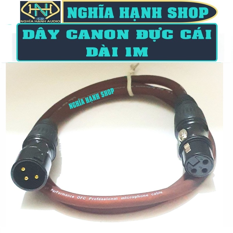 Dây Canon Đực Cái Dài 1M 2M 3M 5M 10M (Dây Canon 2 đầu, Cáp âm thanh Canon, Dây Canon loại tốt)