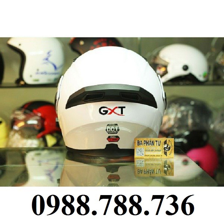 Mũ Bảo Hiểm GXT 902 lật hàm 2017 màu trắng