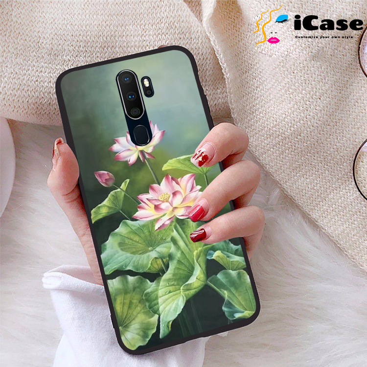 Ốp lưng Oppo A9 2020 viền dẻo TPU BST Sen