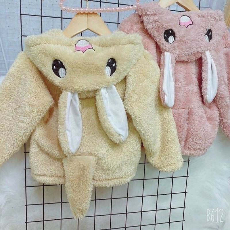 Áo khoác lông tai thỏ cho bé 8-18kg