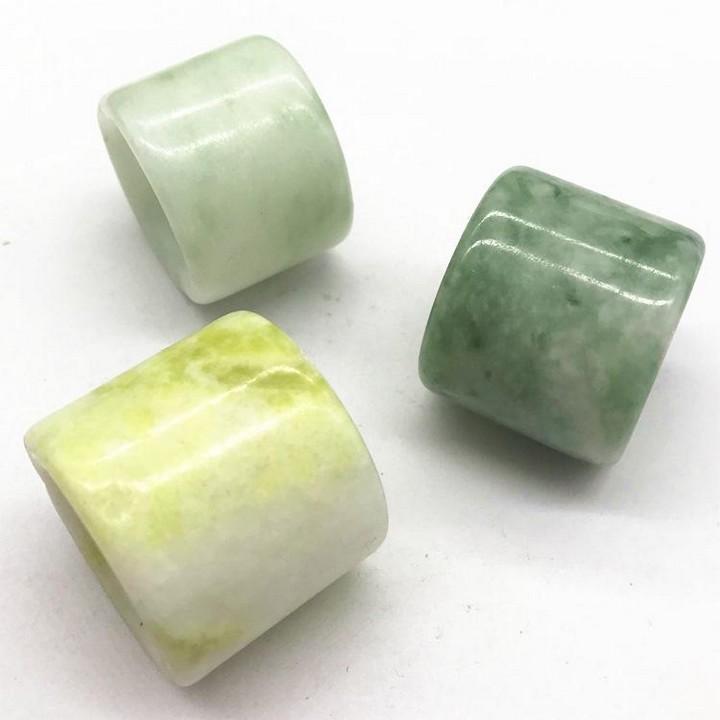 Nhẫn nam đá canxit đeo ngón cái phong cách đế vương cổ trang hoàng tộc thiết kế sáng tạo đẹp thời trang