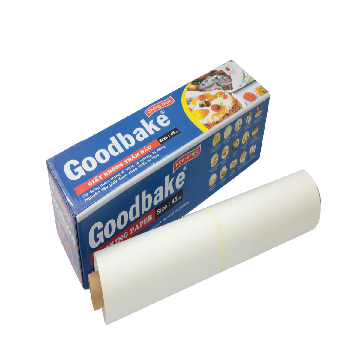 [GB100 – CÂY LỚN (45cm x 100m)] GIẤY NẾN NƯỚNG BÁNH [VN] GOODBAKE Baking Paper (thp-hk)