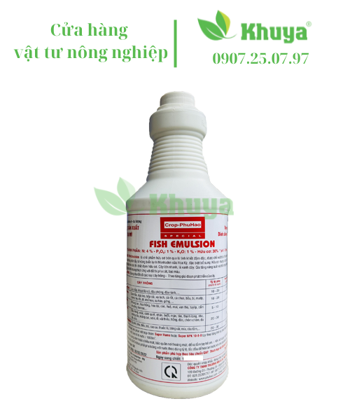 Phân bón lá Đạm cá Mỹ Fish Emulsion Lít