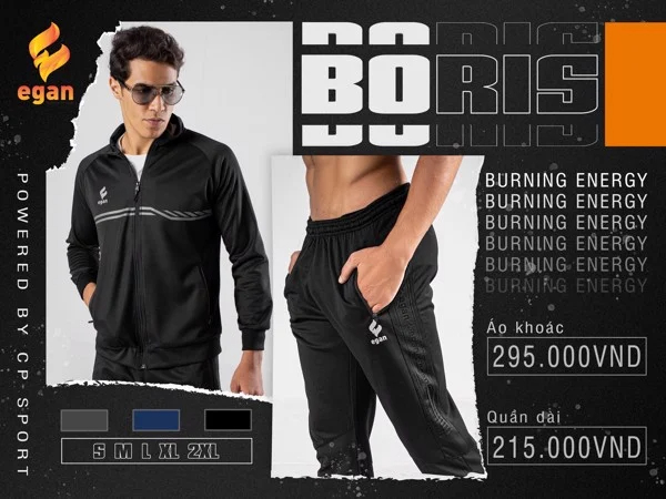 Áo Khoác Thể Thao Cao Cấp BORIS EGAN - ĐỦ MÀU