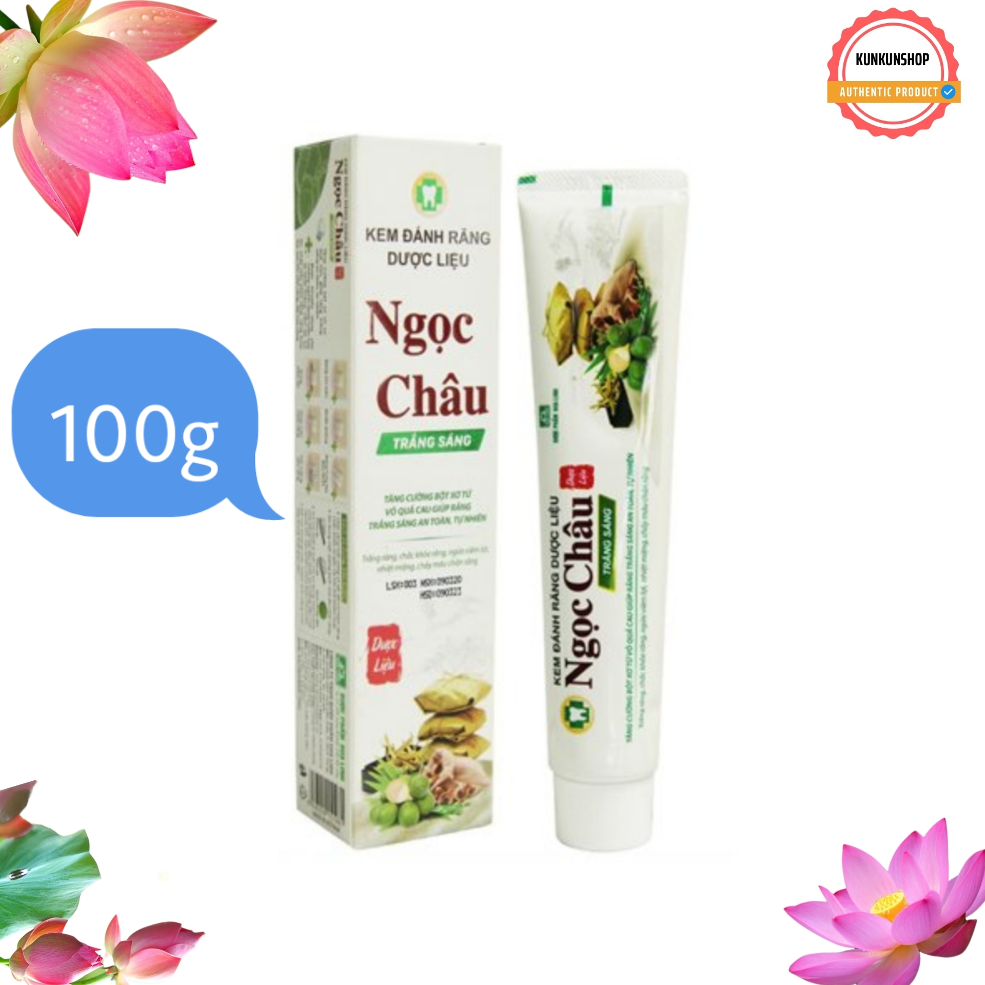Kem đánh răng dược liệu ngọc châu
