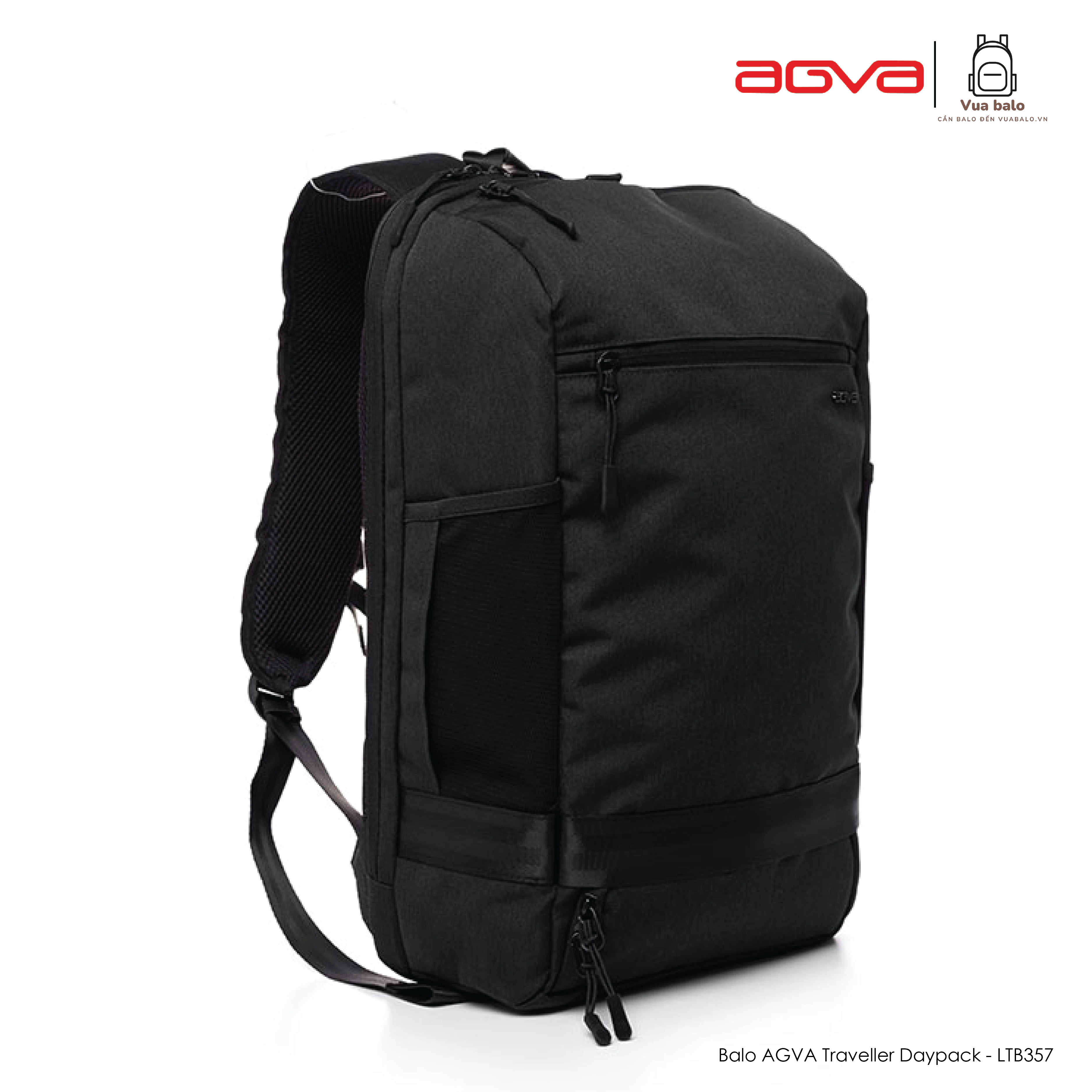 Balo AGVA Traveller Daypack 15.6 LTB357BLACK Kích thước 33.5 x 11.5 x 46