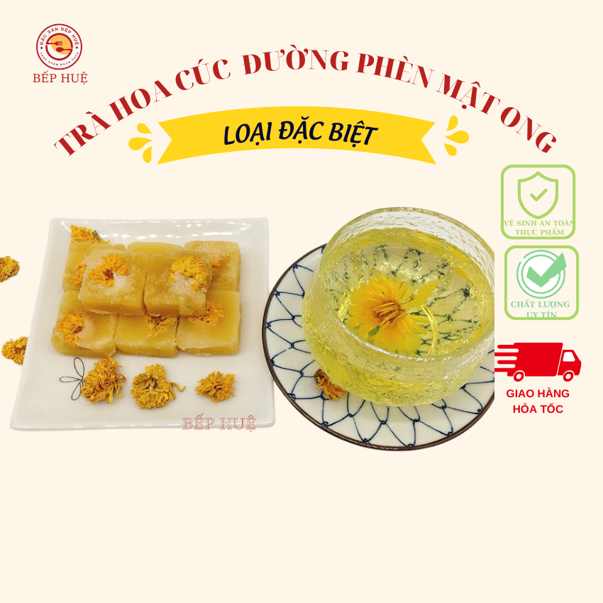 Trà hoa cúc đường phèn mật ong