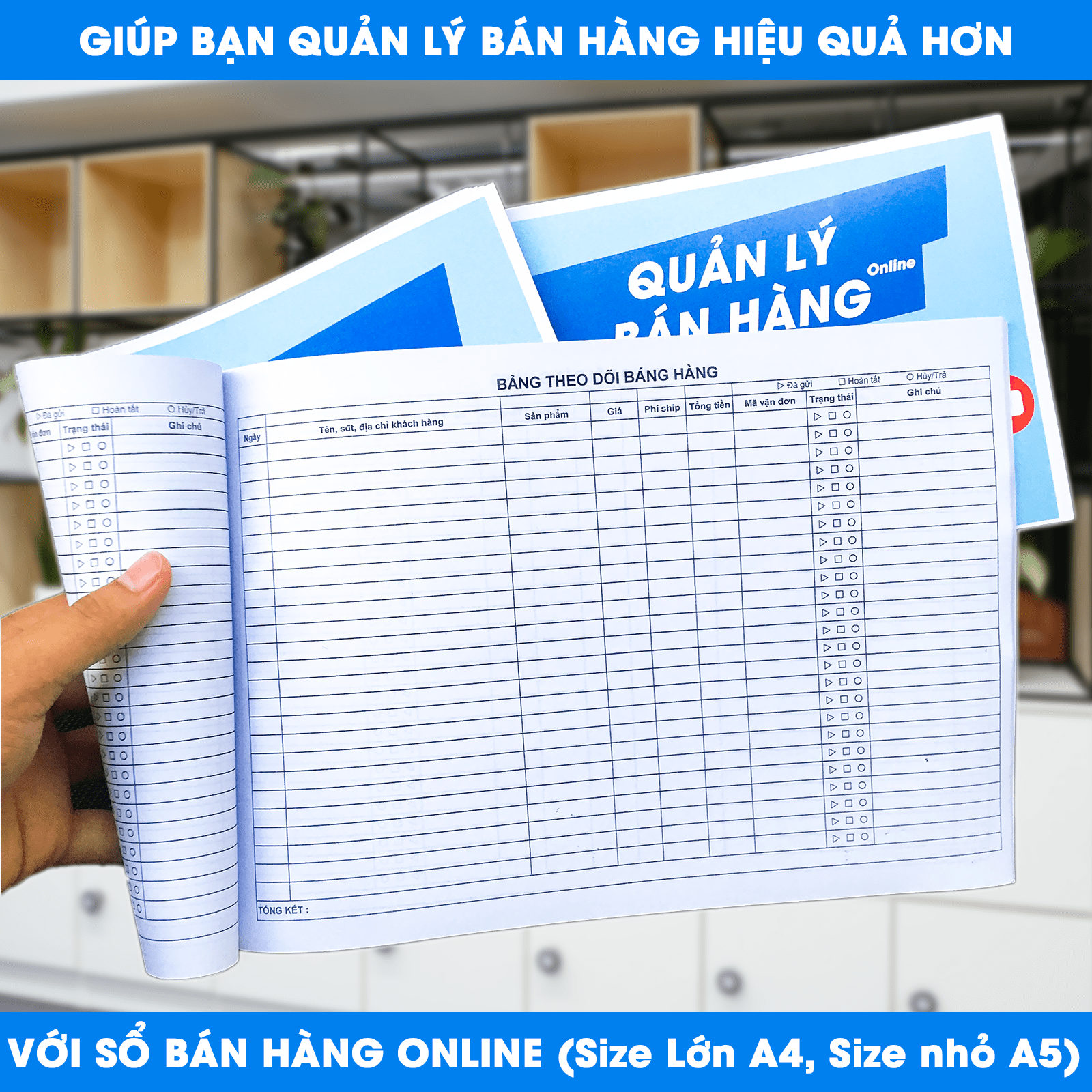Sổ bán hàng dành cho shop / Sổ bán hàng, sổ nhập hàng Online Offline / Giúp quản lý bán hàng hiệu quả