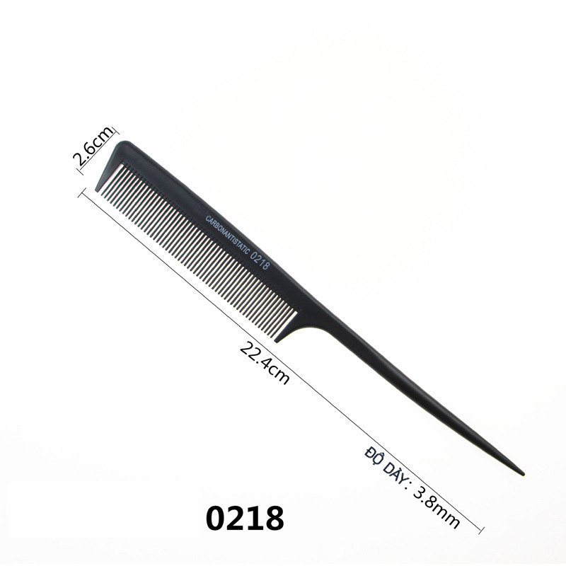 Lược chải tóc tạo kiểu tóc màu đen - TICKMUA - LD033