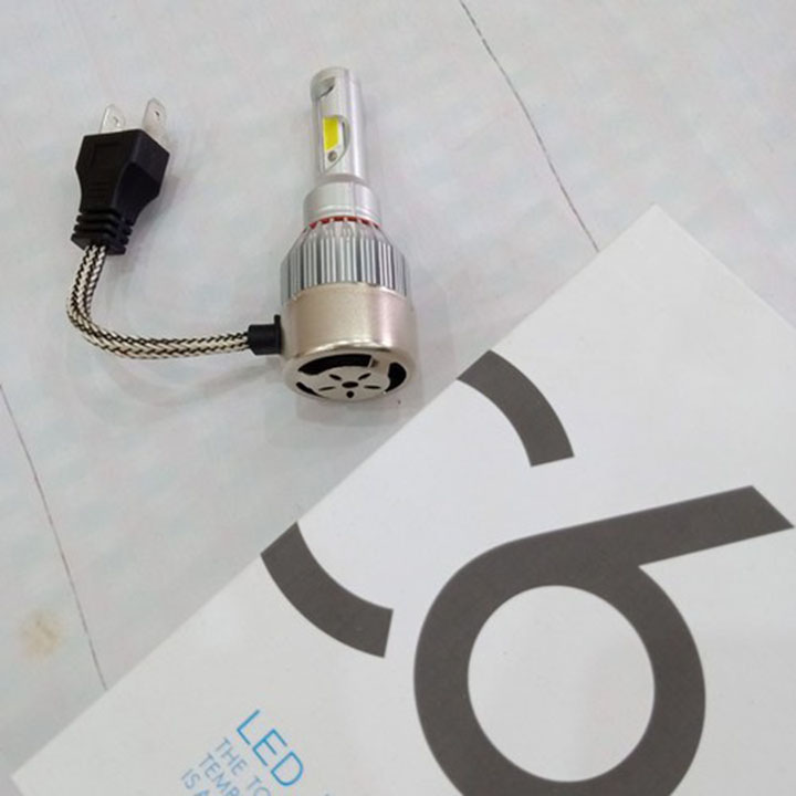 ( BH 12 T ) ĐÈN C6 2 TIM CHÂN H4 CHO XE MÁY-HÀNG CTY