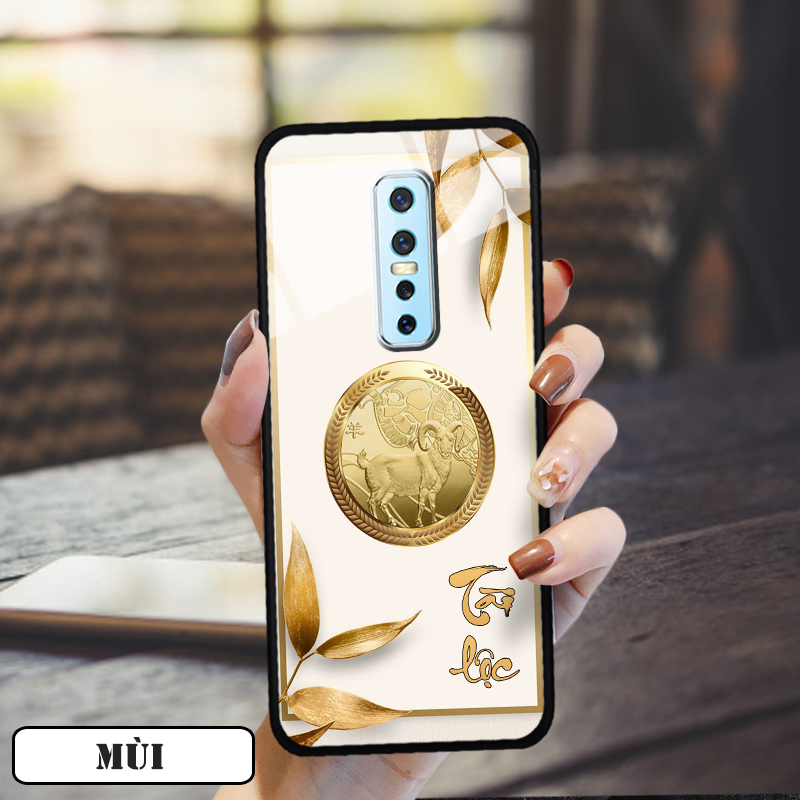 Ốp lưng kính 12 con giáp cho Vivo V17