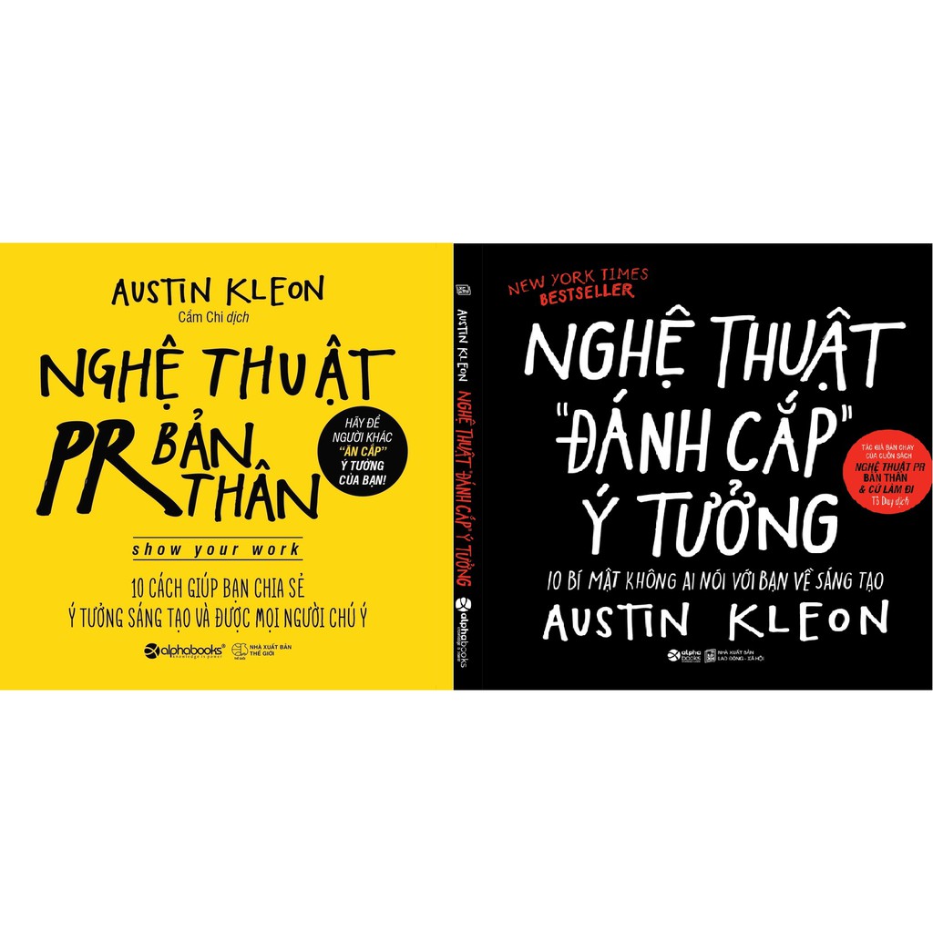 Sách - combo 2 cuốn: nghệ thuật pr bản thân + nghệ thuật đánh cắp ý tưởng