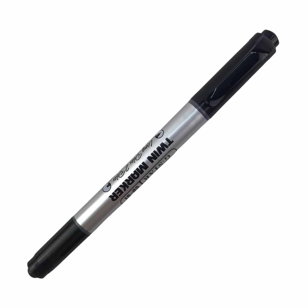 Hộp 12 cây bút lông dầu CD 2 đầu Gstar CD-01 ( xanh, đỏ, đen )