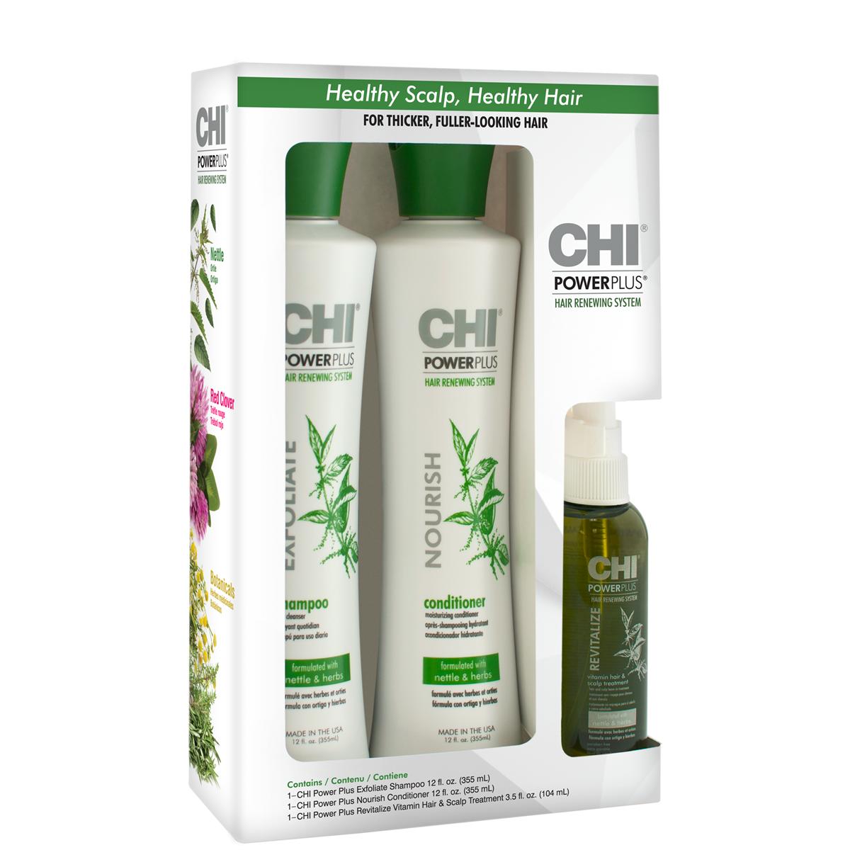 [HCM]Combo bộ sản phẩm chống rụng kích thích mọc tóc CHI Power Plus