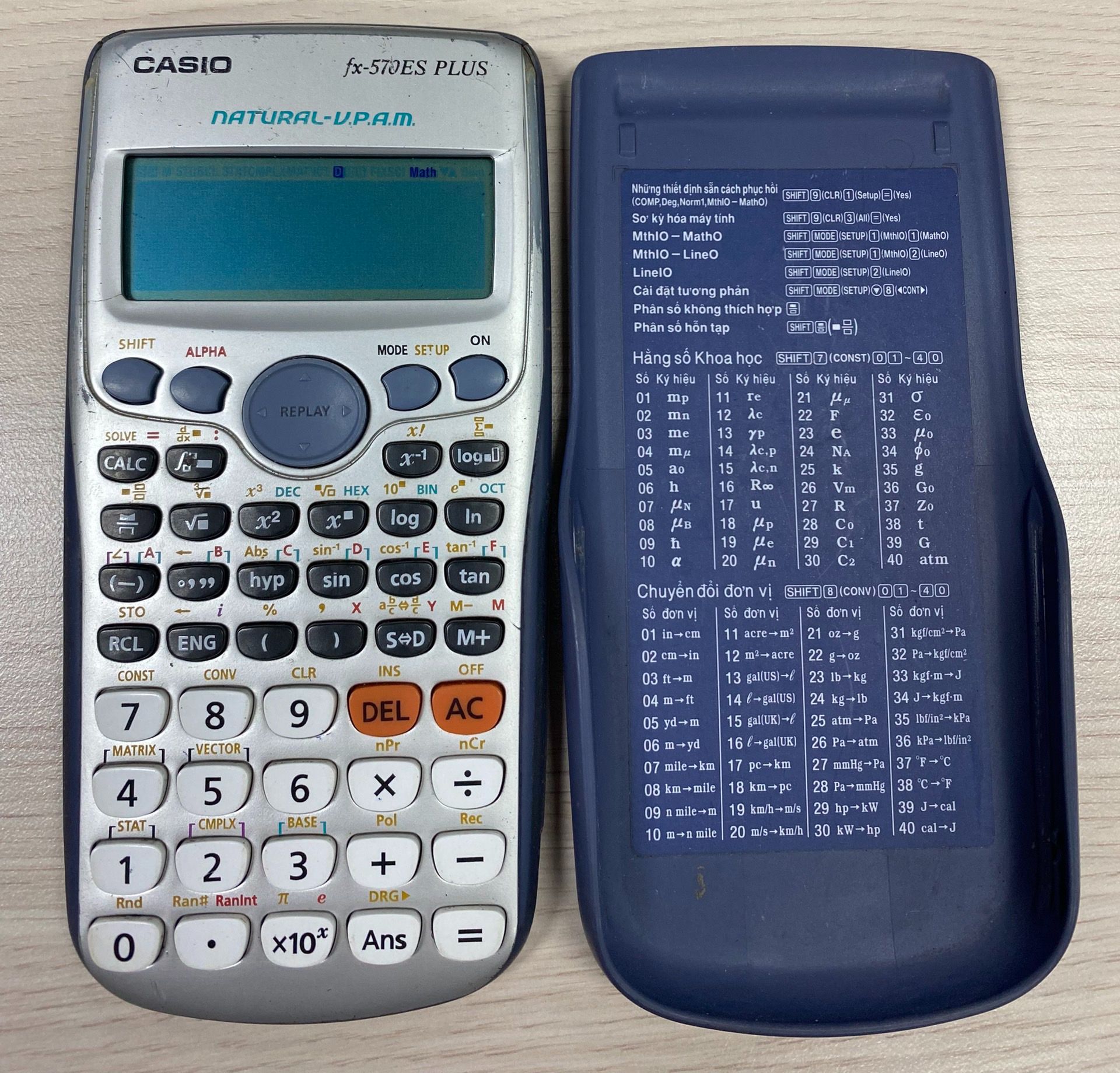 Máy tính Casio 570es plus chính hãng (2nd hand)