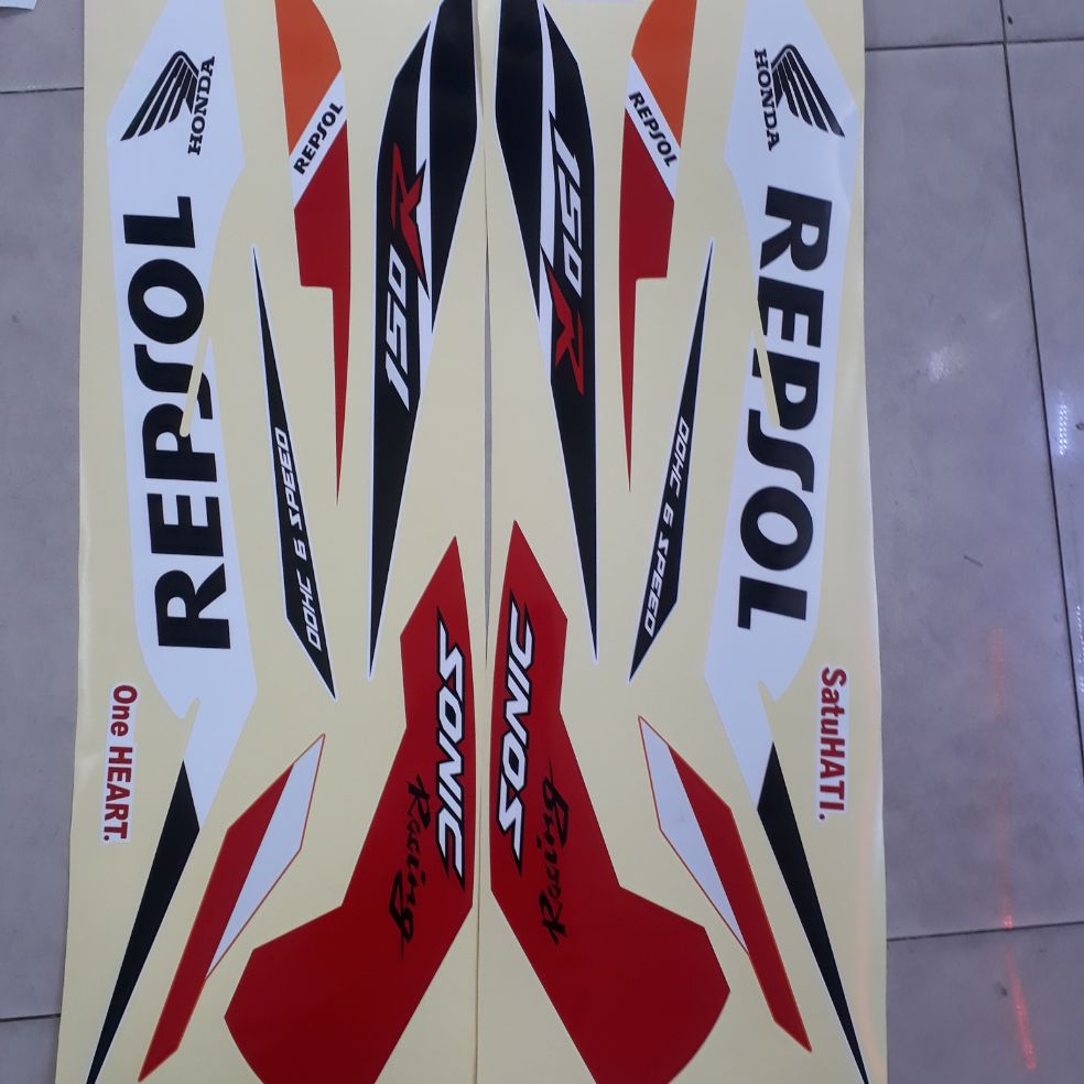 [HCM]Tem xe Sonic  tem rời mẫu repsol bản tem uv ép nhiệt cao cấpb