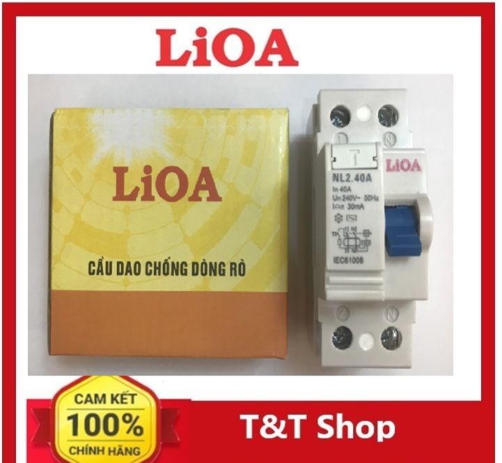 Aptomat chống giật 40A Lioa