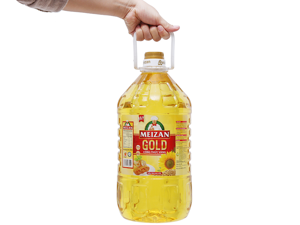 [HCM]Dầu ăn cao cấp Meizan Gold can 5 lít