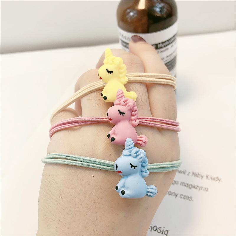[HCM]Set 5 dây cột tóc hình ngựa kì lân đang yêu cho bé