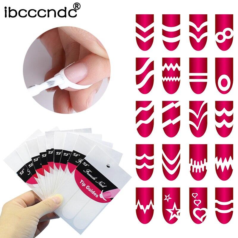 [HCM]Set 24 tấm phen dán móng (french móng)