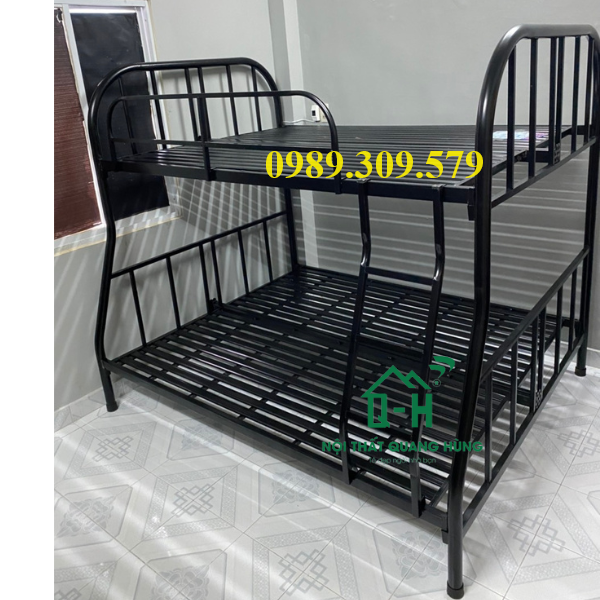 Giường tầng sắt ống tròn cao cấp - freeship