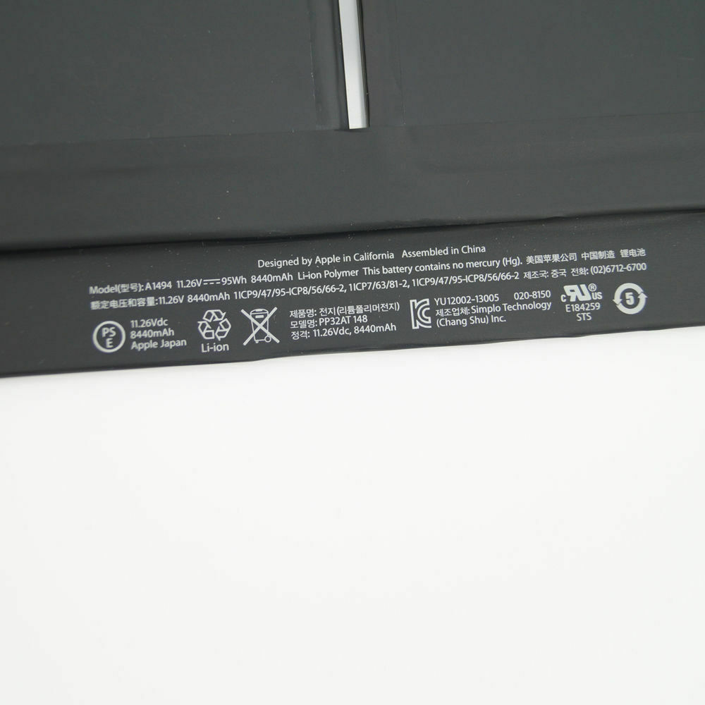 Pin MacBook Pro 15" Retina A1398 A1494 (Late 2013 Mid 2014 ) ME29