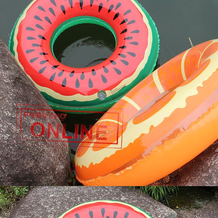 PHAO BƠI TRÒN HÌNH QUẢ CAM