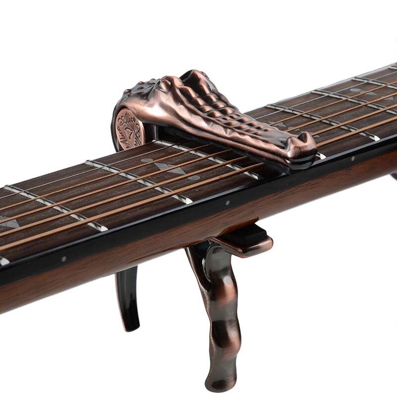 Kẹp capo guitar cá sấu Alice A007G/BR