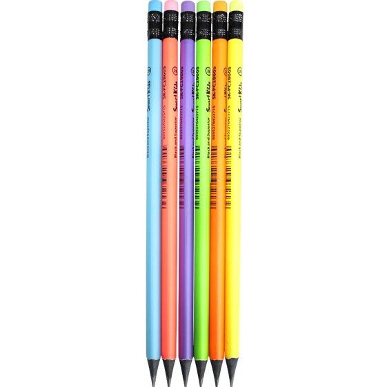 Bút chì đen 2B Neon PC07 (12 cây/hộp)