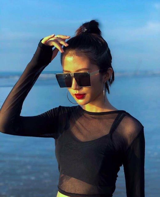 Bikini tay dài lưới