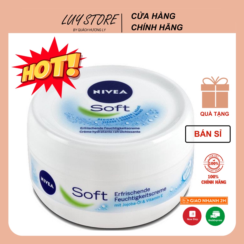 Kem dưỡng ẩm Nivea Soft nội địa Đức 200ml
