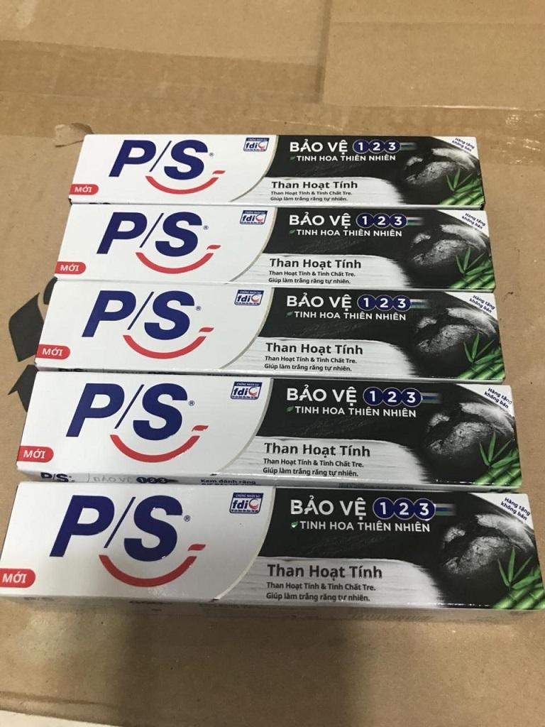 Combo 5 típ Kem Đánh Răng P/S Than Hoạt Tính (mini 30g)
