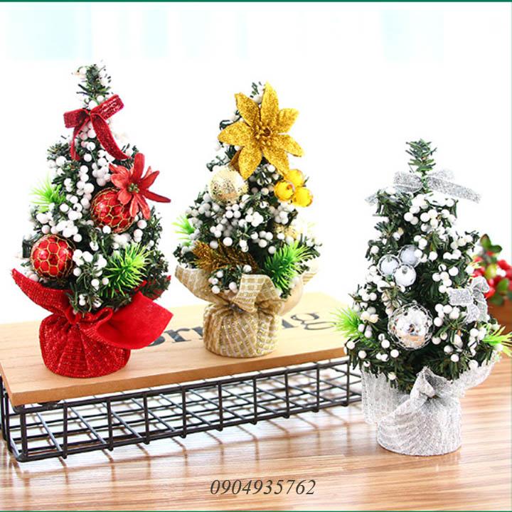 Cây thông noel mini để bàn