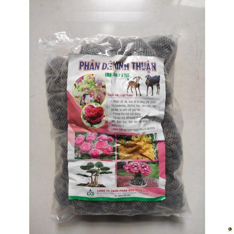 Phân dê vi sinh túi lưới - phân bón cho hoa lan, hoa hồng & cây kiểng